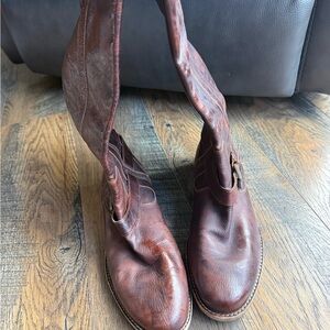 Cole Haan Brown Leather Western Boots